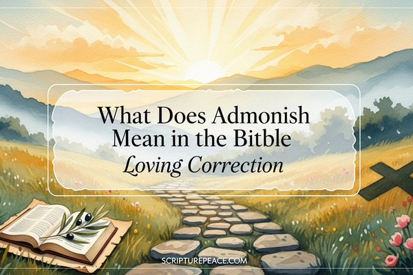 What Does Admonish Mean in the Bible Loving Correction