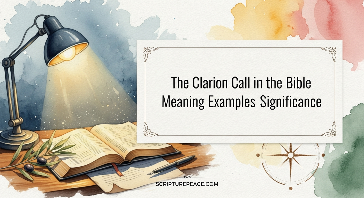 The Clarion Call in the Bible Meaning Examples Significance