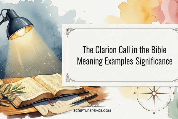 The Clarion Call in the Bible Meaning Examples Significance